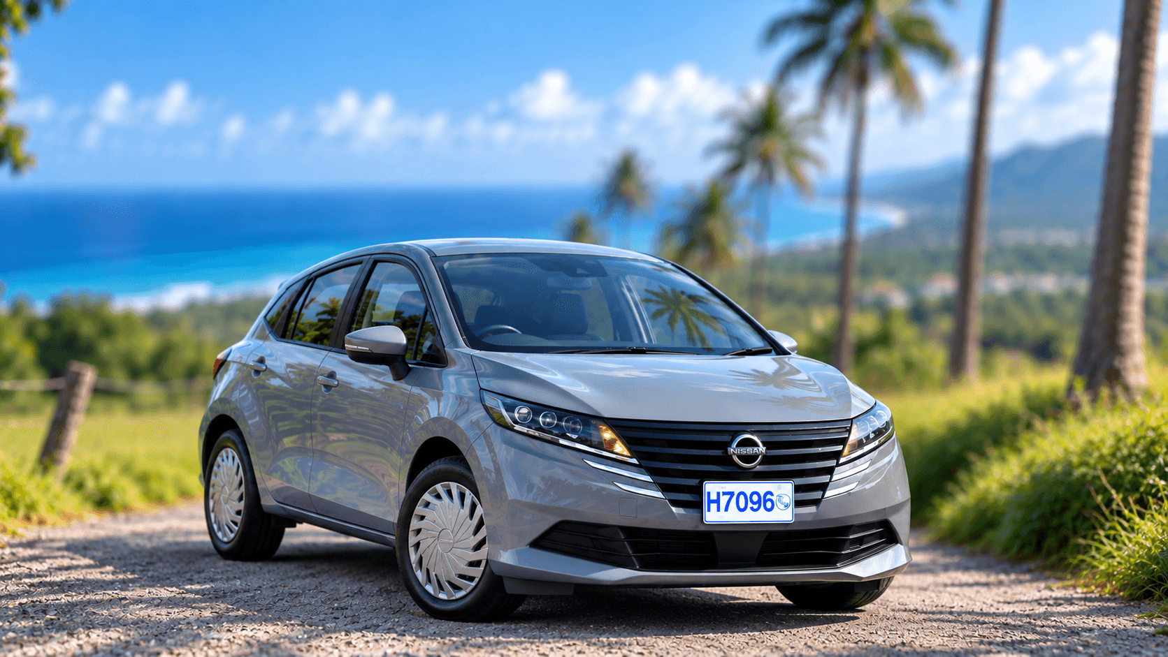 Nissan Note rental car in Barbados
